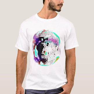 T-Shirt Disco Balle Rétro Néon 70s 80s