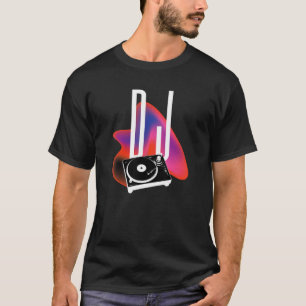 T-shirt Disco Coloré De Dj Diskjockey cool Pult Par