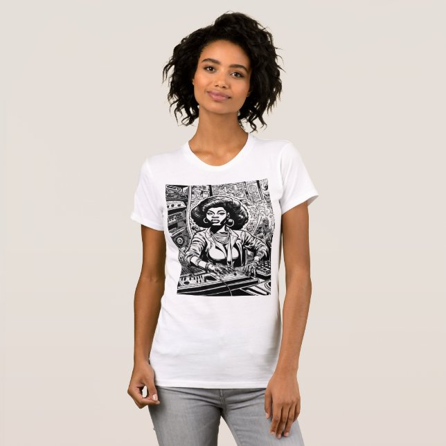T-shirt Disco Divas - Le DJ héroïque du Club 54 (Devant entier)