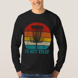 T-shirt Disco Golf J'allais frapper ce drôle de disque Vin