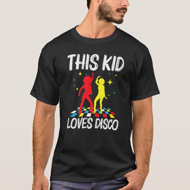 T-shirt Discothèque cool Pour Enfants Garçons les années 7 (Devant)