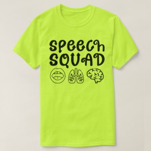 T-shirt Discours Escouade Pathologie Enseignant Anniversai