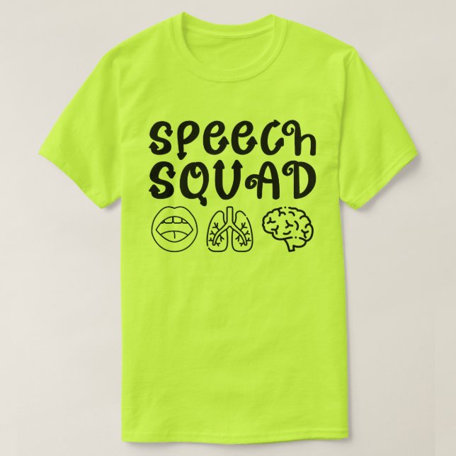 T-shirt Discours Escouade Pathologie Enseignant Anniversai (Design devant)