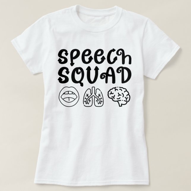 T-shirt Discours Escouade Pathologie Enseignant Anniversai (Design devant)