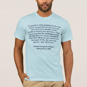 T-shirt Discours inaugural de Barack Obama en 2009
