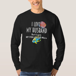 T-shirt Discus Africain Cichlid Amour Mari Poisson Plus Aq