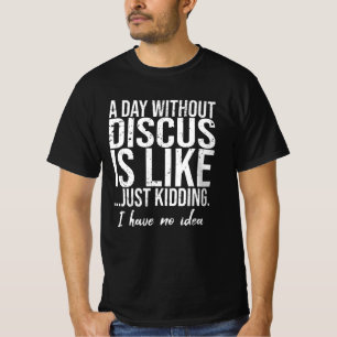 T-shirt Discus drôle idée cadeau sport