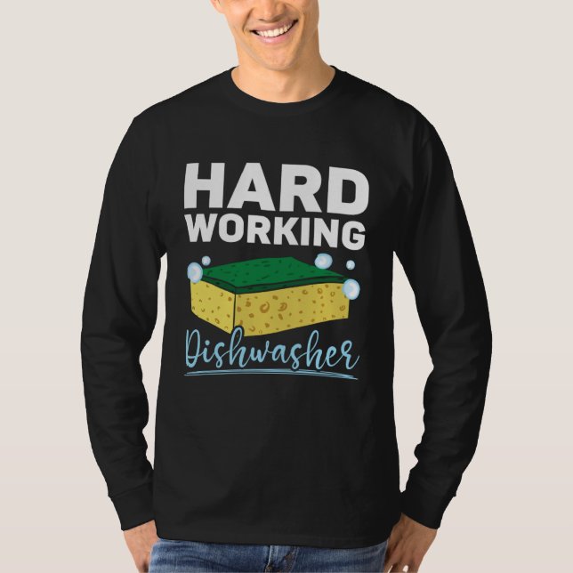 T-shirt Dishwashing Job Profession Restaurant Employee Dis (Devant)