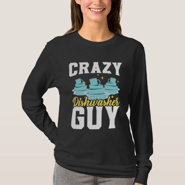 T-shirt Dishwashing Job Profession Restaurant Employee Dis (Devant)