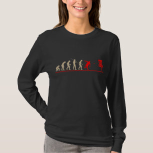 T-shirt Disk Golf Evolution Frolf Frisbee Cadeau Discgolf