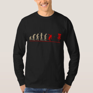 T-shirt Disk Golf Evolution Frolf Frisbee Cadeau Discgolf