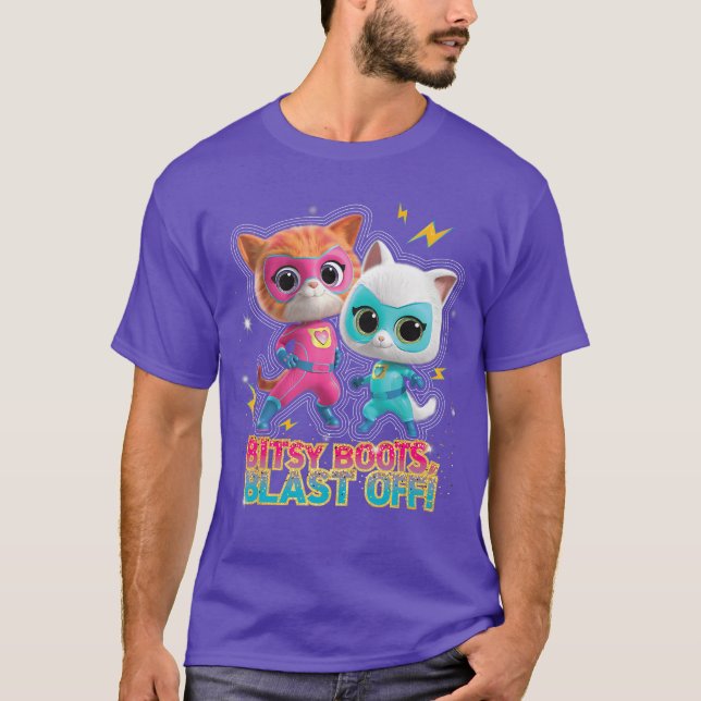 T-shirt Disney Junior SuperKitties Ginny and Bitsy Boots B (Devant)