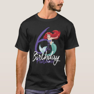 T-shirt Disney La Petite Sirène Ariel 6e Anniversaire Prin