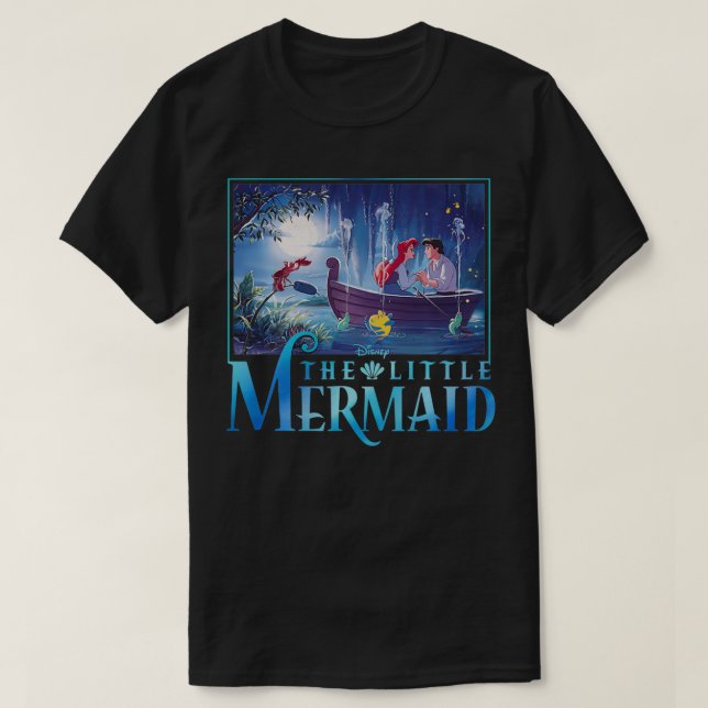 T-shirt Disney La Petite Sirène Ariel & Eric Grotto Port (Design devant)