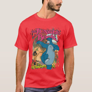 T-shirt Disney Le Livre de la Jungle Mowgli Baloo Amis dan