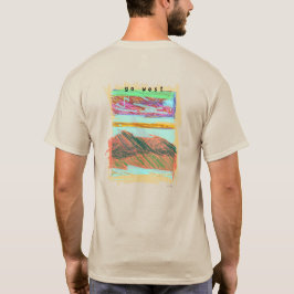 T-shirt "disparaissent à l'ouest" Mtns4. T. Original