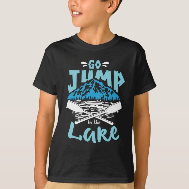 T-shirt Disparaissent le saut dans le lac (Devant)