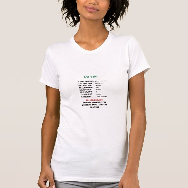 T-shirt Disparaissent Veg (Devant)