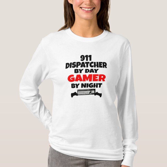 T-shirt Dispatcher Gamer 911 (Devant)