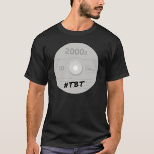 T-shirt Disque Compact - CD Rom Jeudi Rétro Ordinateur