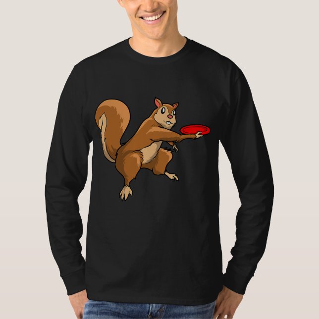 T-shirt Disque de golf écureuil Frolf Frisbee Golf Disque  (Devant)