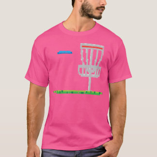 T-shirt Disque de golf Pixel Frisbee Golfeur Frolf Hommes 
