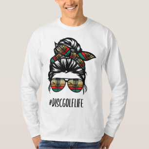 T-shirt disque golf maman vie chaotique chaise cheveux lun