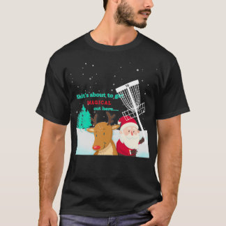 T-shirt Disque Golf Noël Adult Funny
