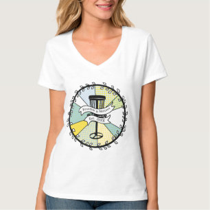 T-shirt Disque Golf Personnalisé Couple Date Établie