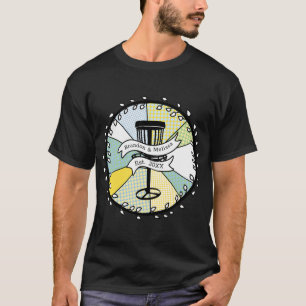 T-shirt Disque Golf Personnalisé Couple Date Établie