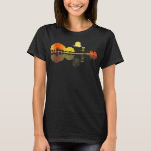T-shirt Disque Golf Sunset Guitare Guitariste Joueur de go