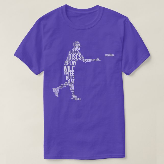 T-shirt Disque Golf Termes Word Cloud Drôle cadeau pour Di (Design devant)