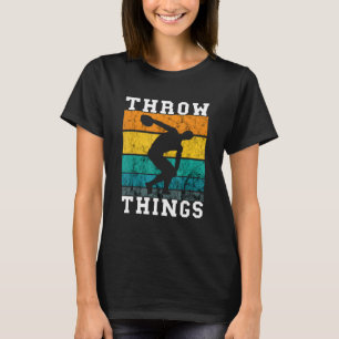 T-shirt Disque Jeter Retro Jeter Things Disque Vintage Thi