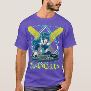 T-shirt Disque Jockey japonais Anime DJ Music Manga