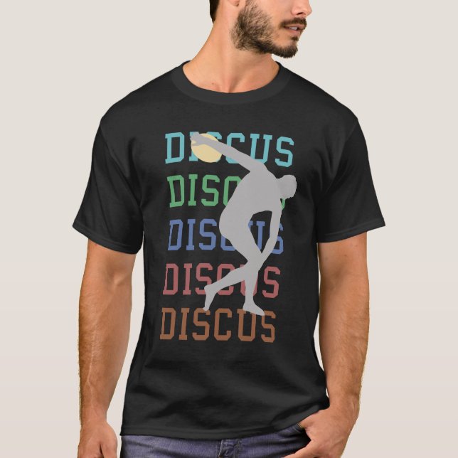 T-shirt Disque lanceur de patinage et cadeau de Field Gree (Devant)