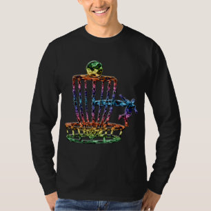 T-shirt Disque vintage Golf Art Disque Panier de golf Colo