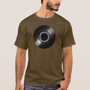 T-shirt disque vinyle rétro