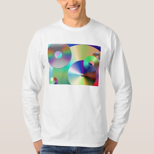 T-shirt Disques compacts (Devant)
