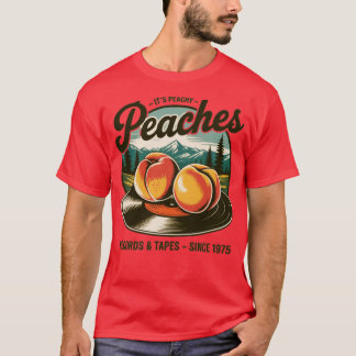 T-shirt Disques Vintage Peaches