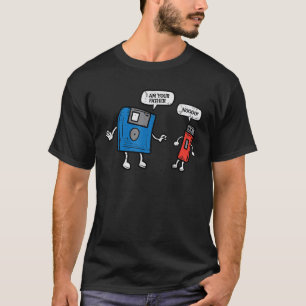 T-shirt Disquette Disque Usb Lecteur Im Votre Père Ordinat