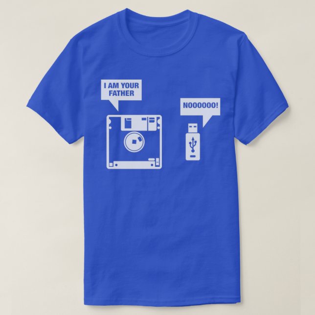 T-shirt disquette Je suis ton père (Design devant)