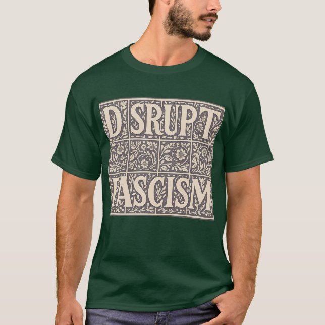 T-SHIRT DISRUPT FASCISM (Devant)