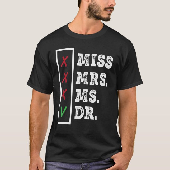 T-shirt Dissertation Défendu Ph D _1 (Devant)