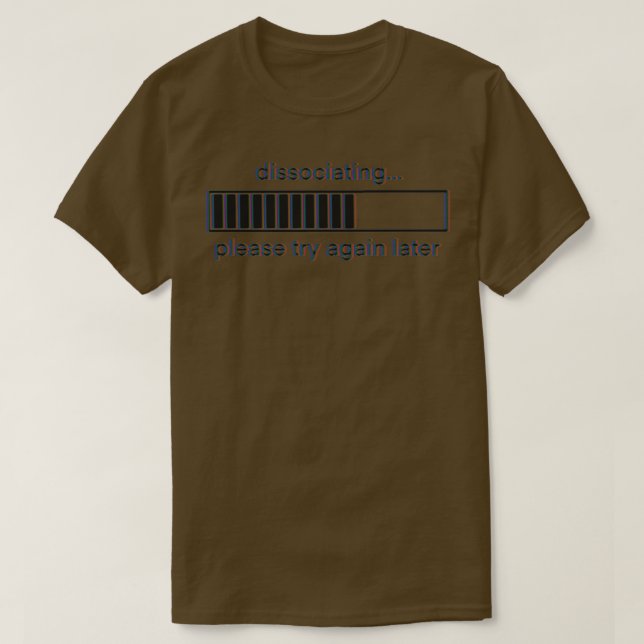T-shirt Dissocier la barre de chargement (Design devant)