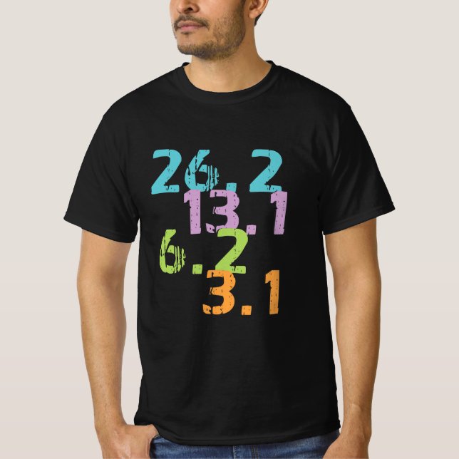 T-shirt distances de coureur (Devant)