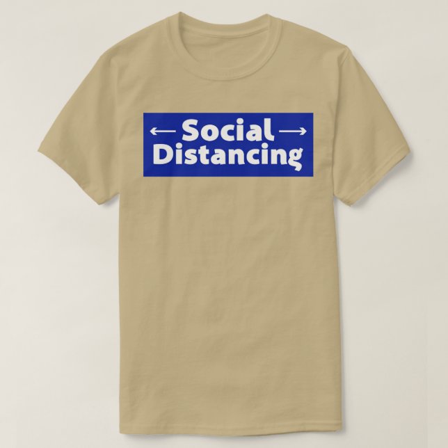 T-shirt Distances sociales (Design devant)