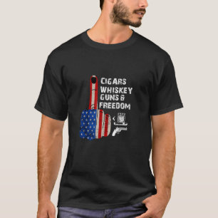 T-shirt Distances sociales Cigar Signes de tabagisme Whisk