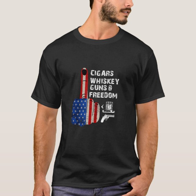 T-shirt Distances sociales Cigar Signes de tabagisme Whisk (Devant)