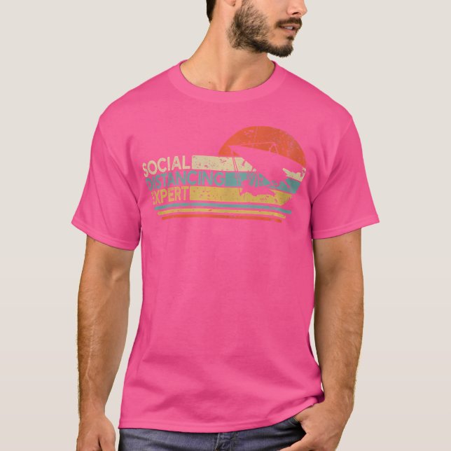 T-shirt Distances sociales Expert Hang Glider Hang Glider (Devant)
