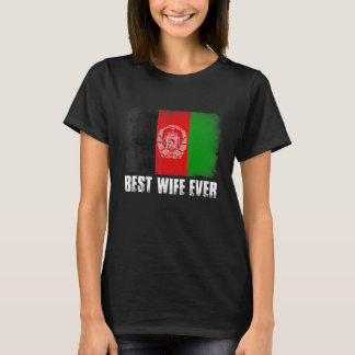 T-shirt Distante Afghanistan Drapeau meilleure femme jamai